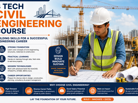 B Tech Civil Engineering Course: Building Skills for a Successful Engineering Career 