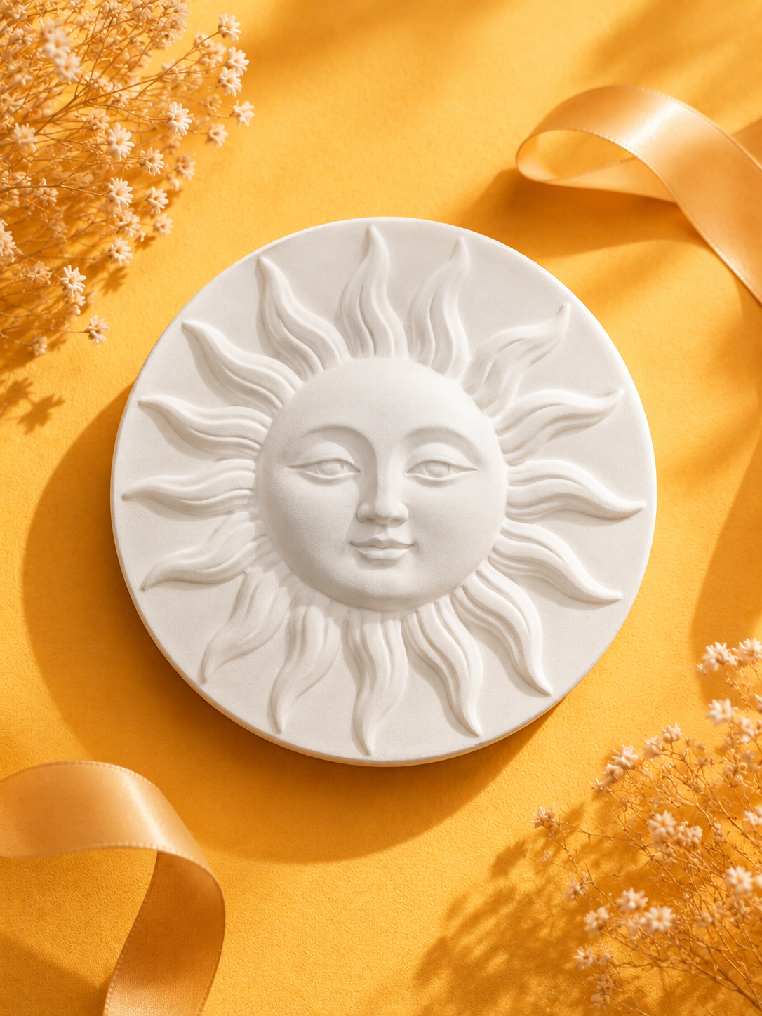 Le Bonjour de l'été - Plâtre parfumé agrumes - motif soleil