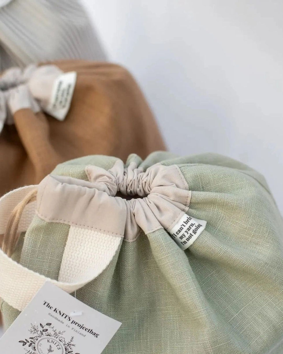 Miniaturbild: KNITS Projekttasche in Braun aus natürlichen Materialien