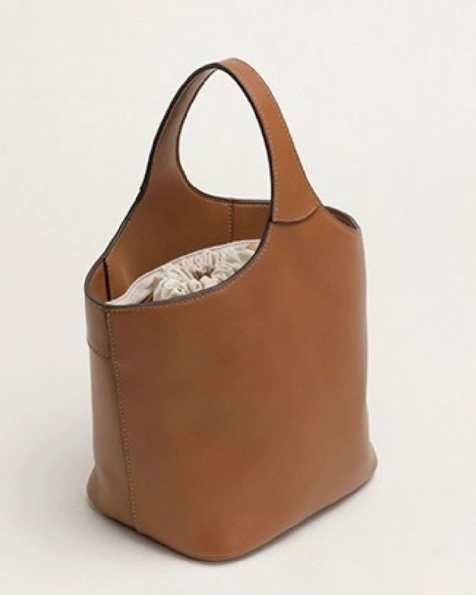 Miniaturbild: Ledertasche für Wolle und Zubehör