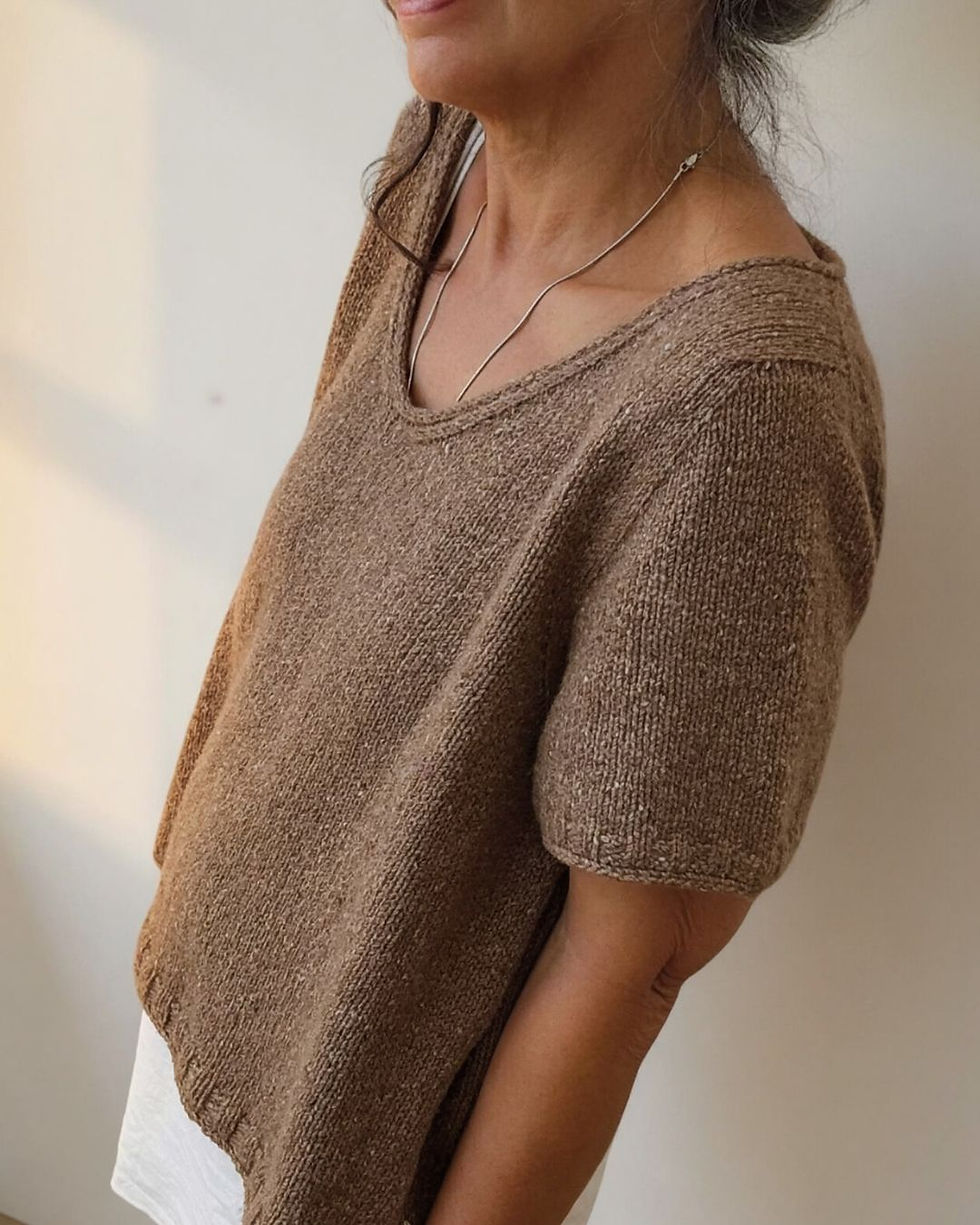 Coco Shirt - Strickanleitung für ein Top Down gestricktes Shirt