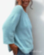 „LEELOO Pullover stricken – Strickanleitung für Damenpullover mit Rundpasse und 3/4-Ärmeln aus Baumwollmischgarn, nahtlos von