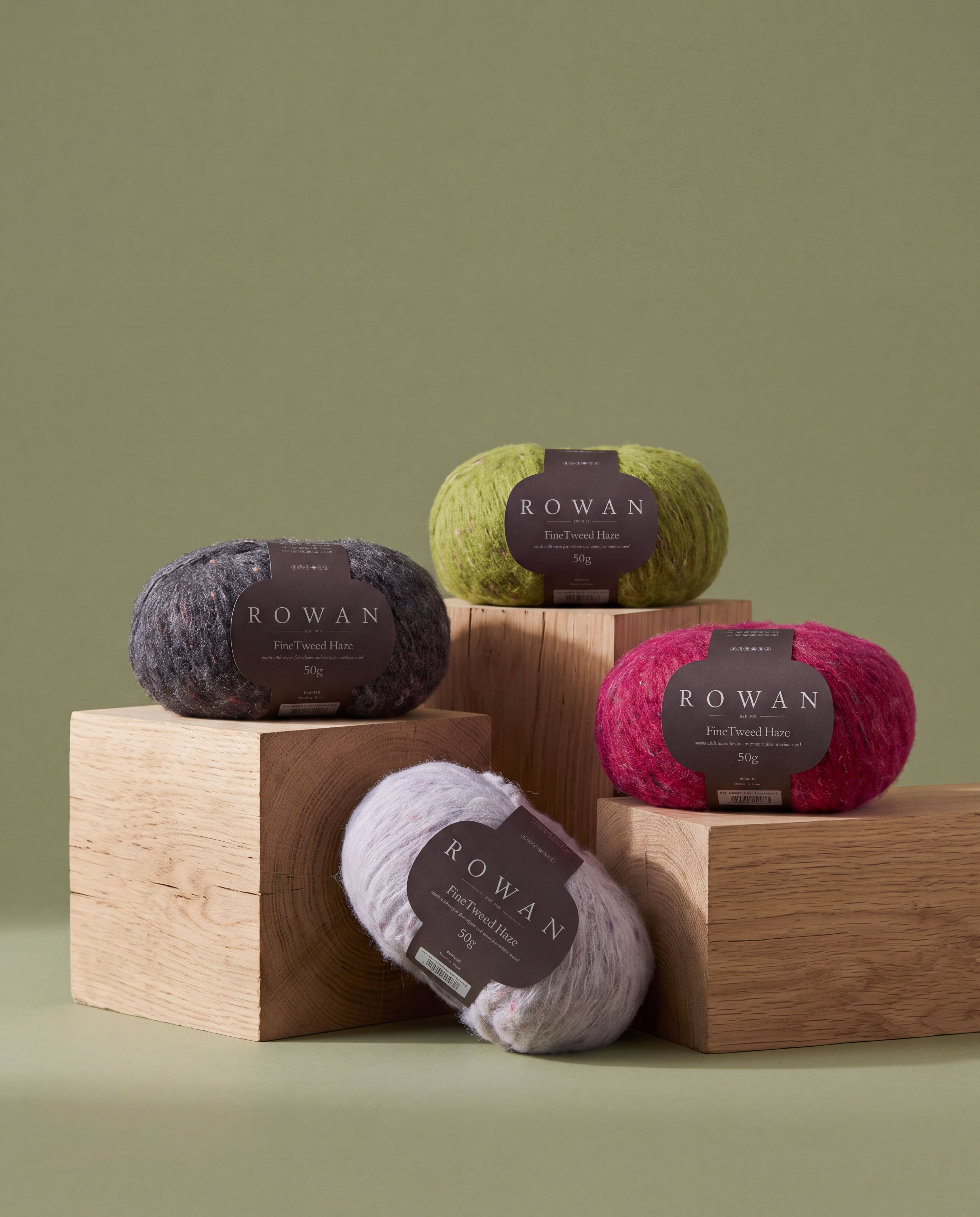 ROWAN FINE TWEED HAZE – flauschiges Tweedgarn aus Alpaka und Wolle in verschiedenen Farben