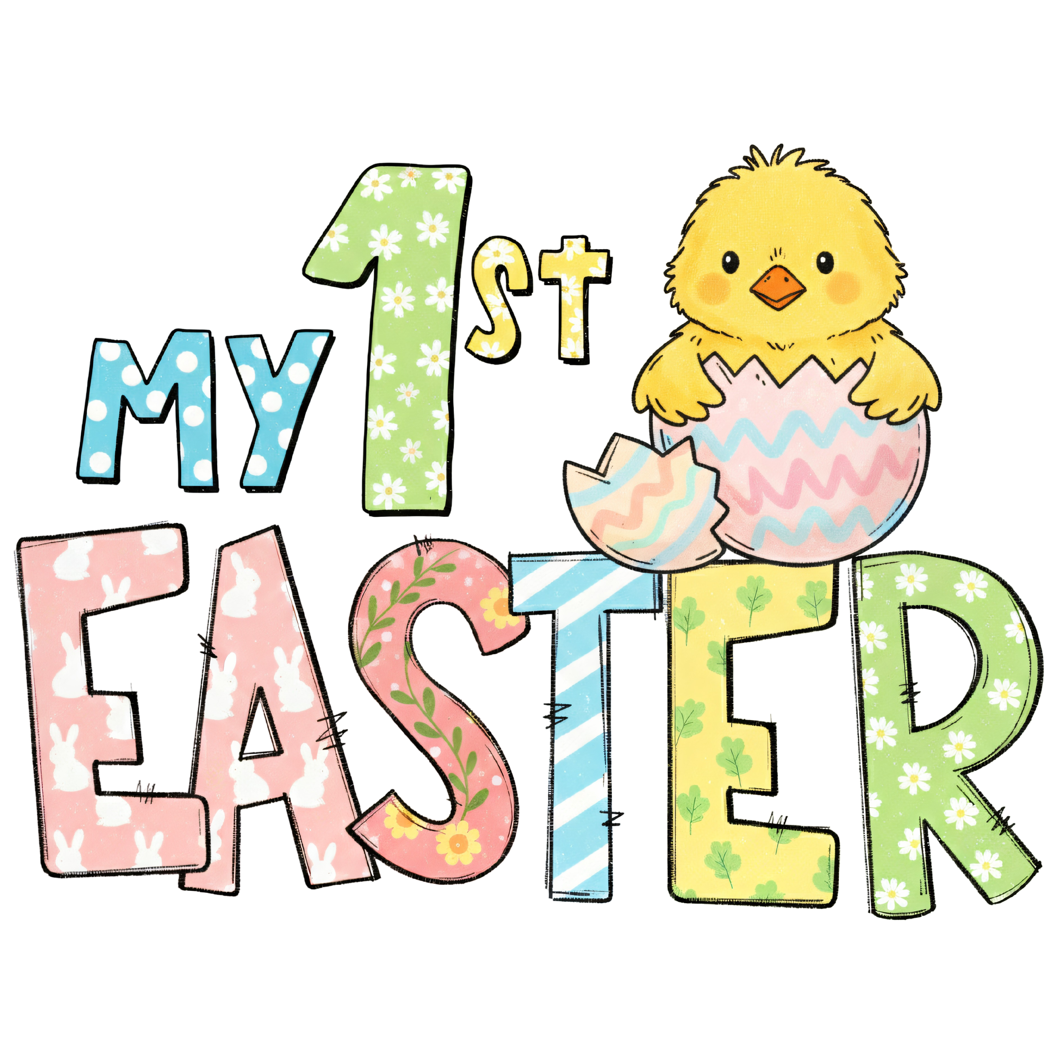 My 1st Easter DTF
