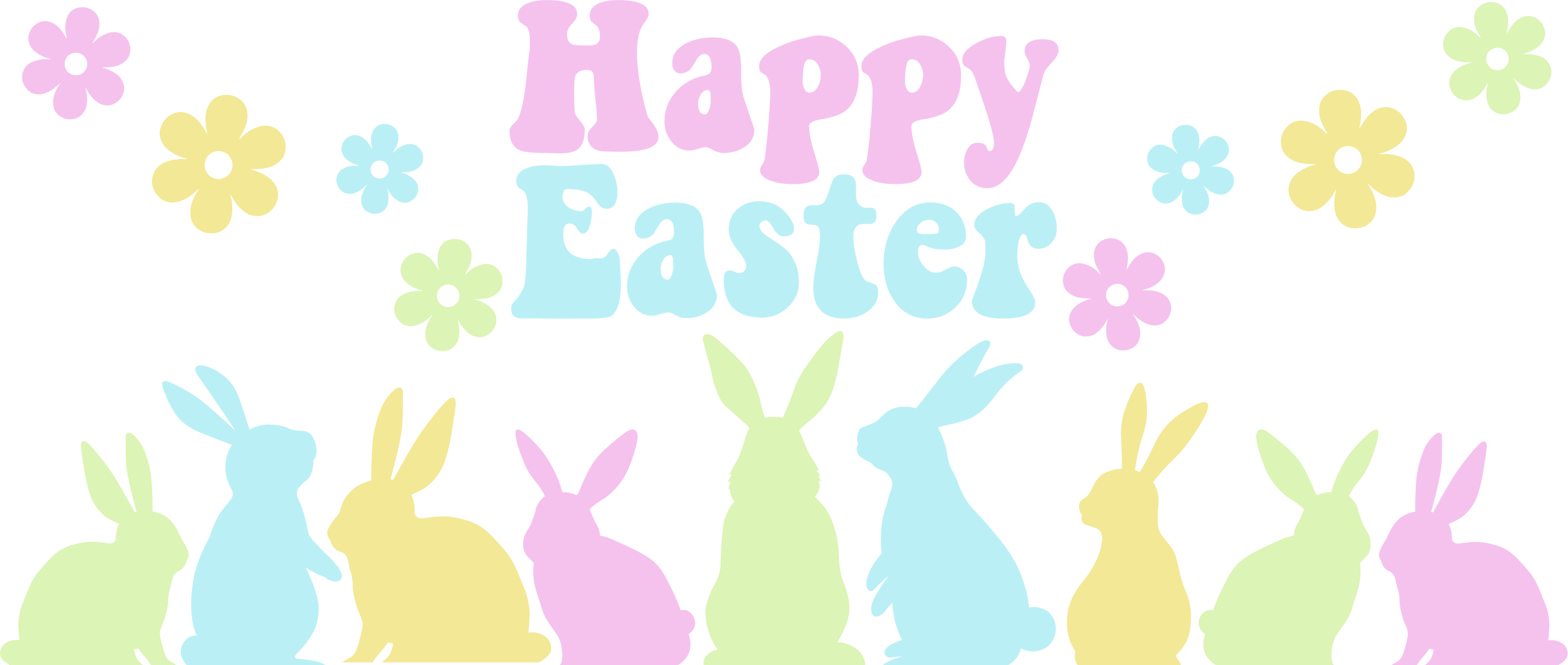 Happy Easter pastel colours UV-DTF 16oz wrap