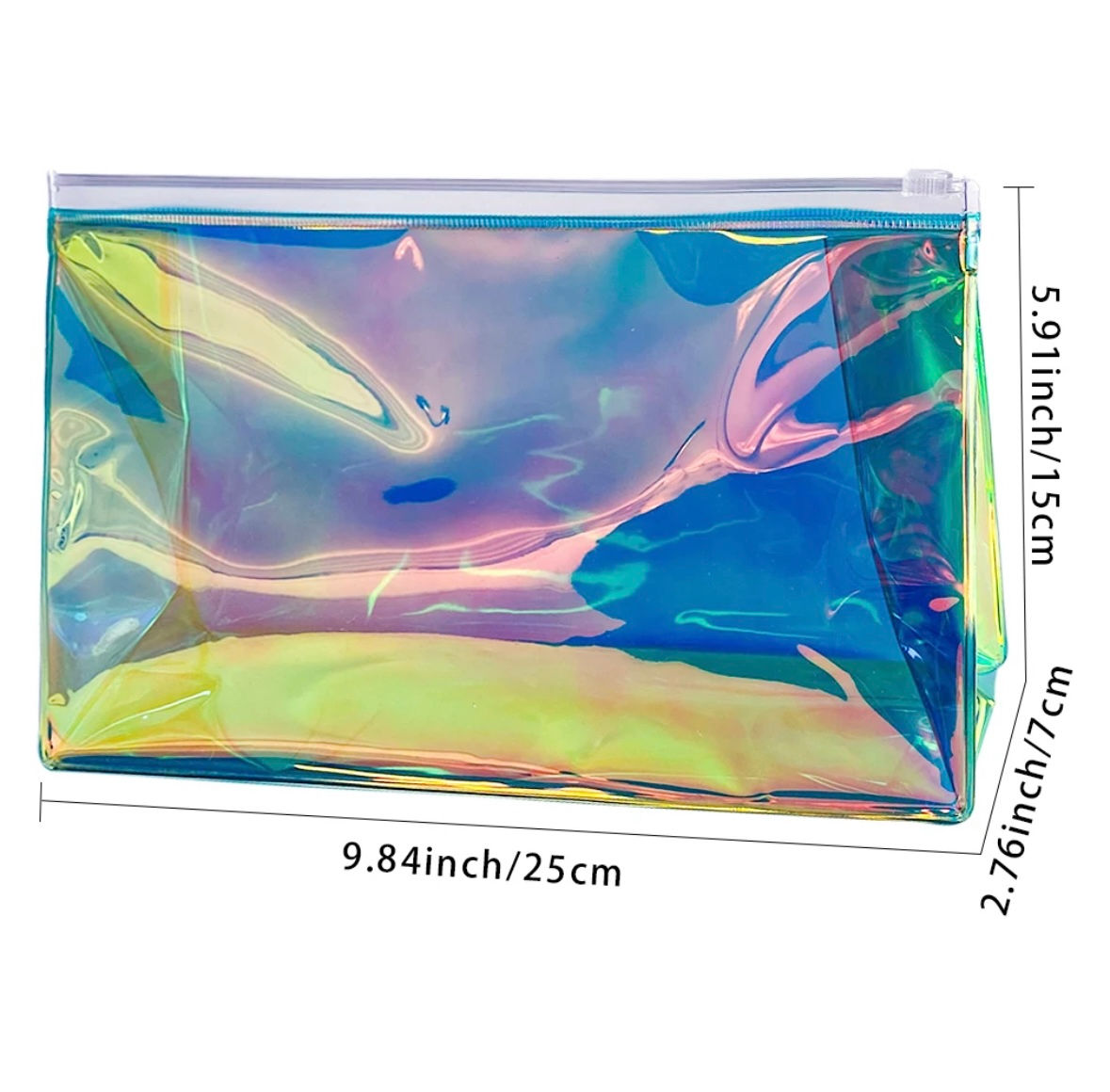 PVC holographic toiletry bag 