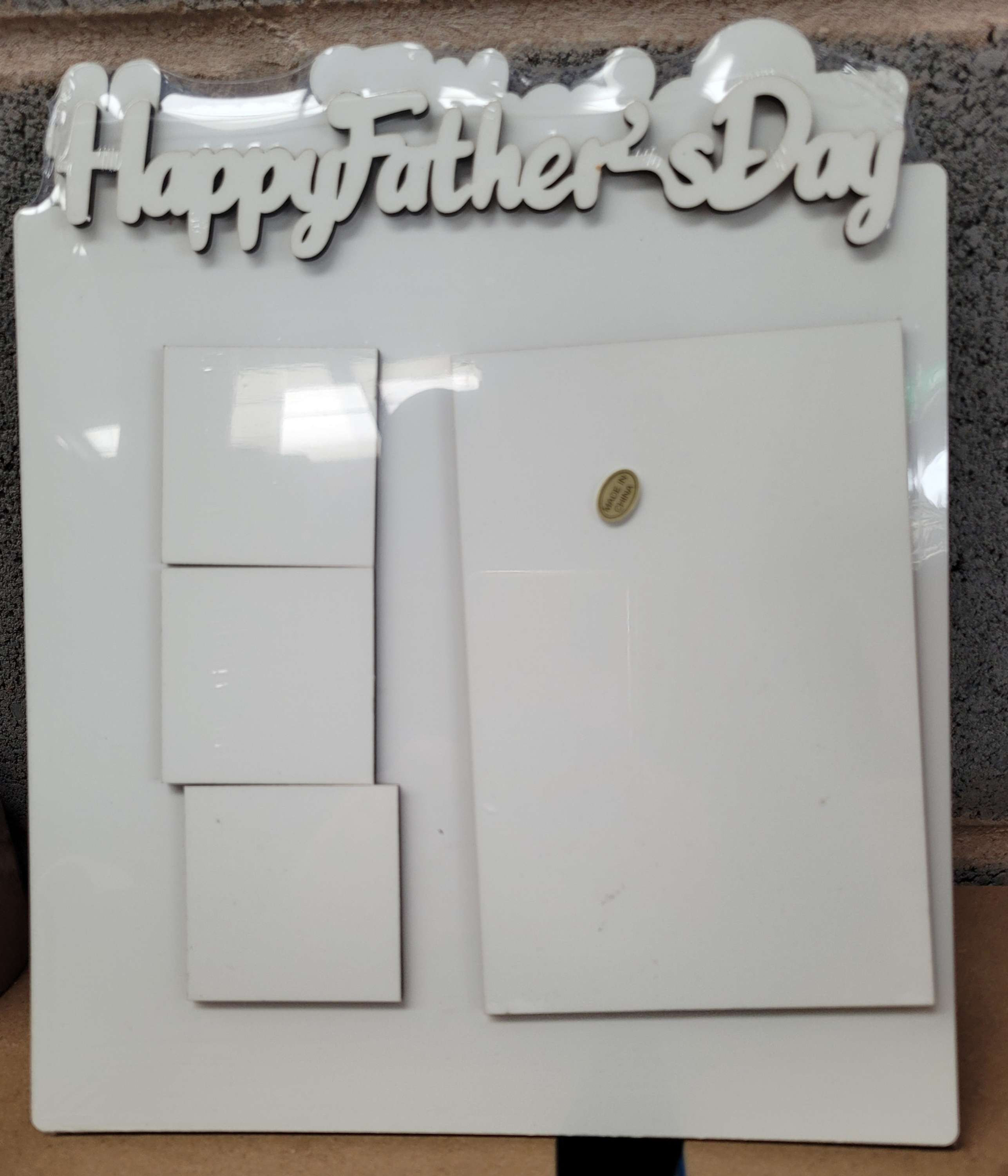 Sublimation mdf fathers day photo frame