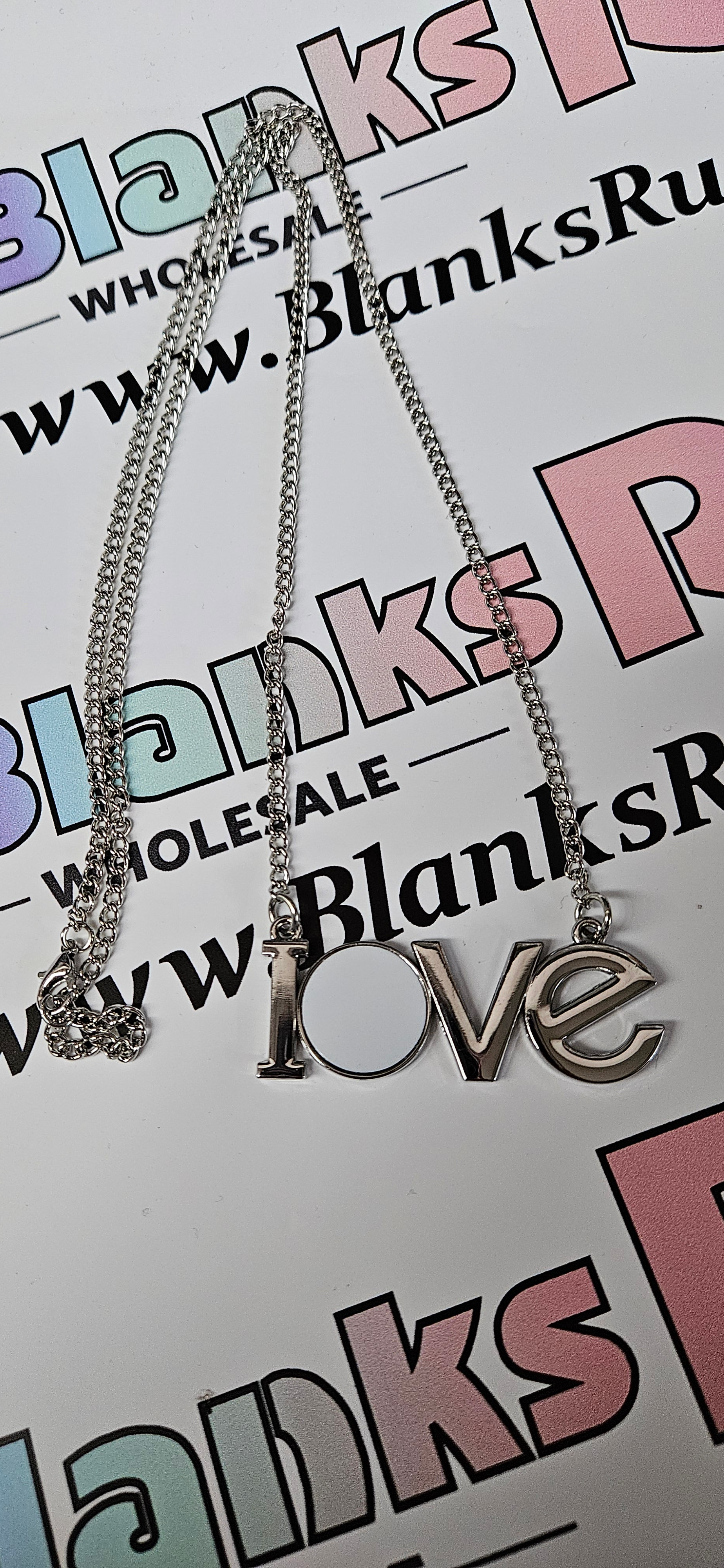 Sublimation Love Necklace 