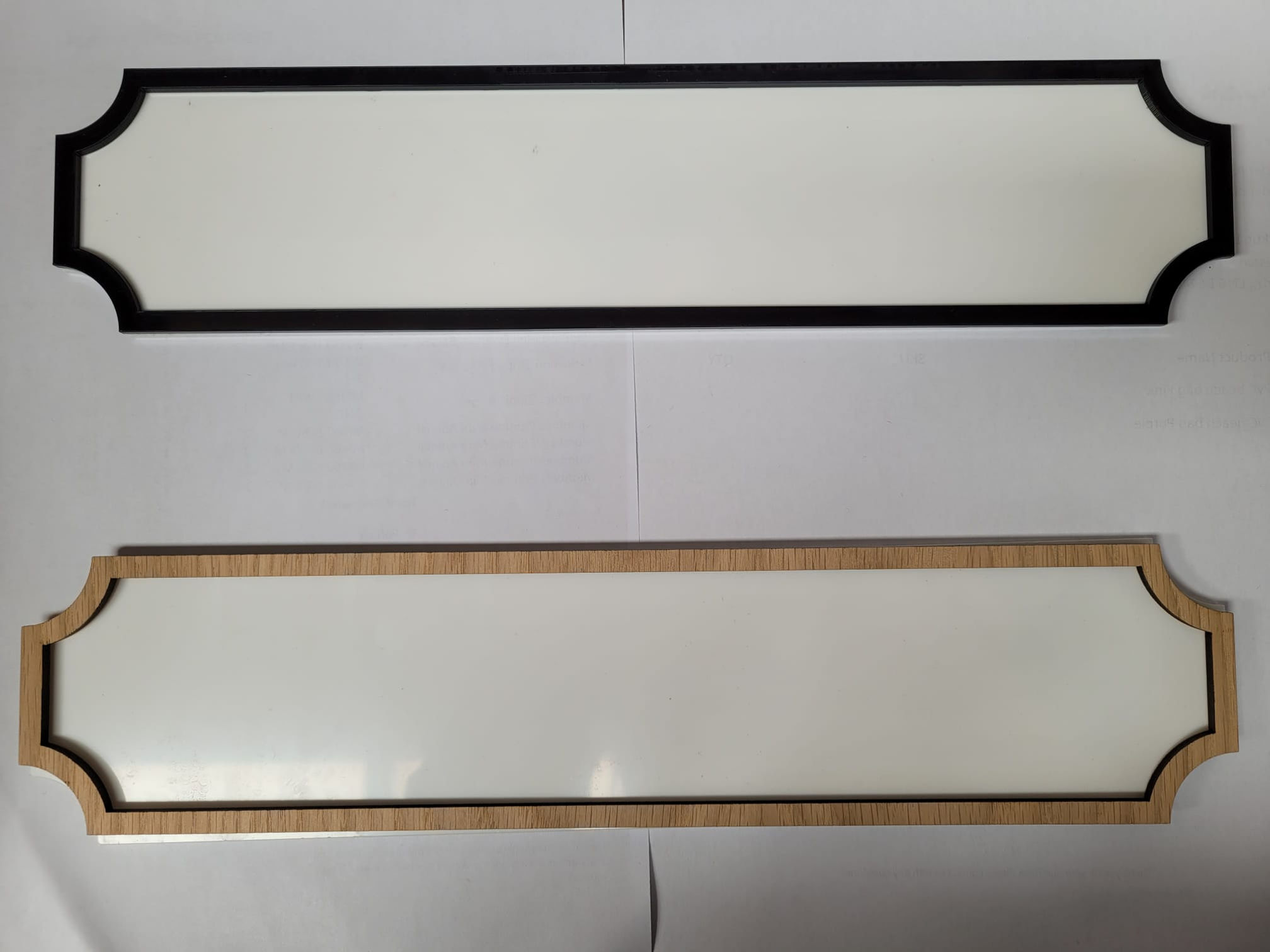 Street sign with trim 