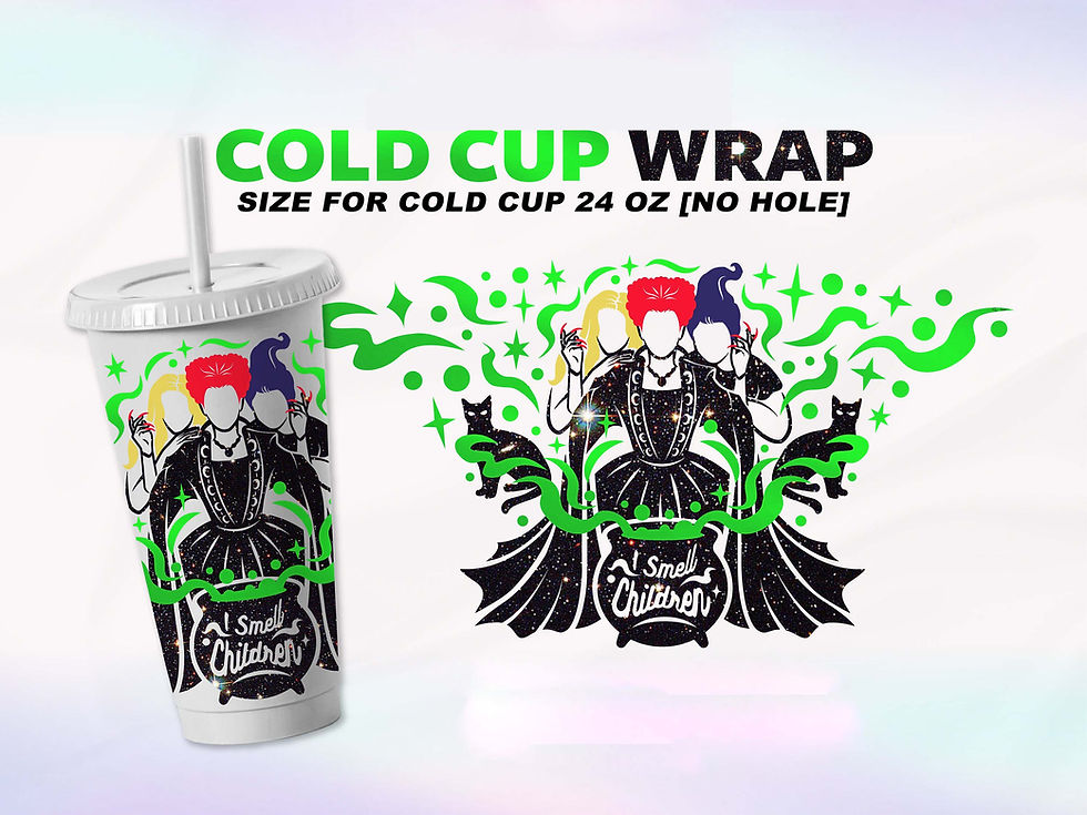 Thumbnail: Halloween 24oz Tumbler UV DTF Wraps (various designs)