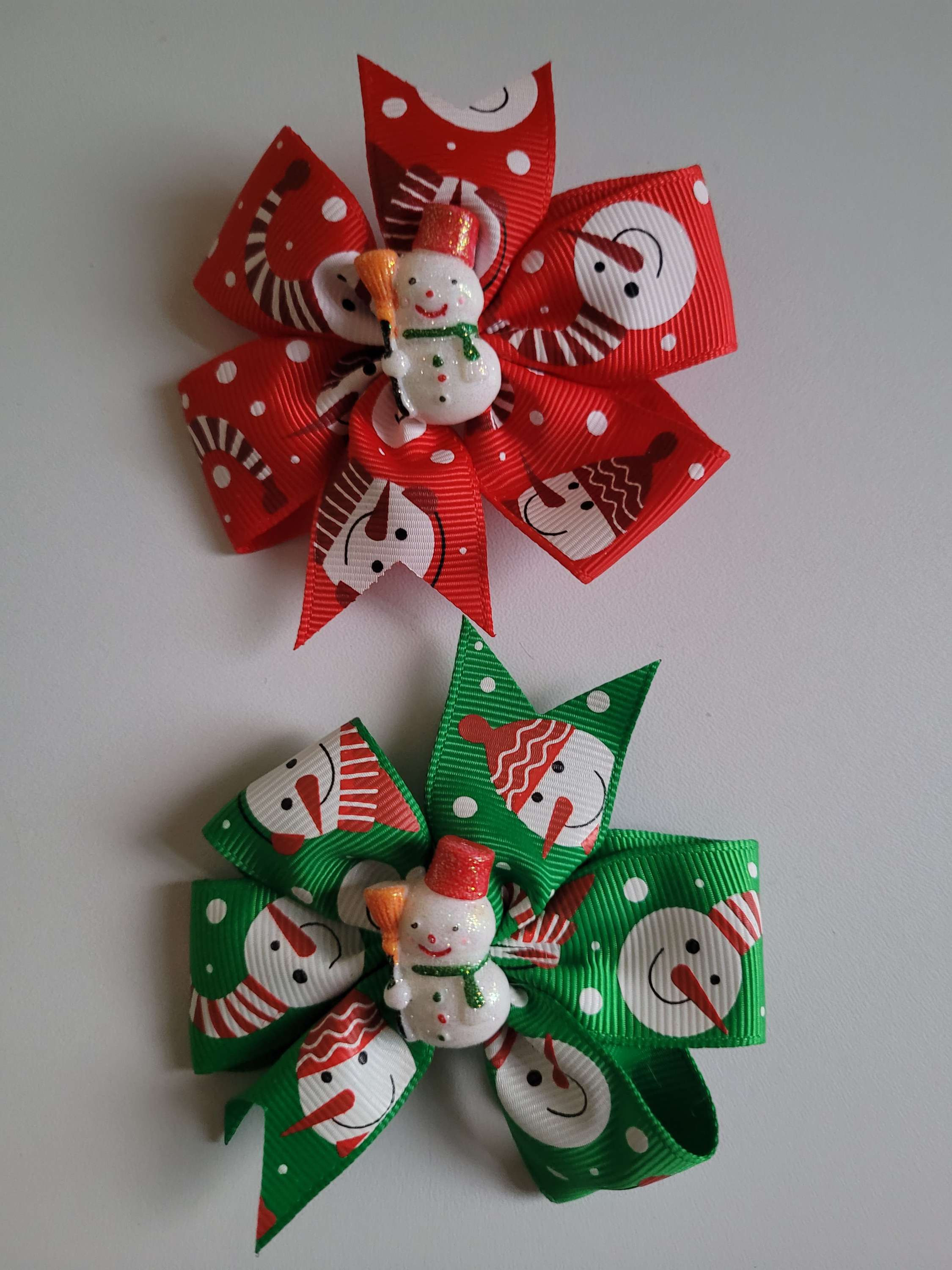 Christmas hair bows