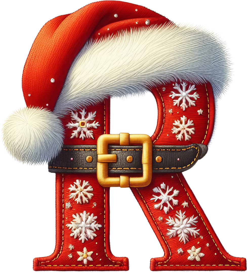 Thumbnail: Christmas Santa letters N - Z uv dtf