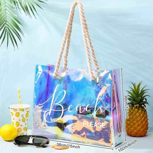 Holographic PVC beach bag Blanks R Us