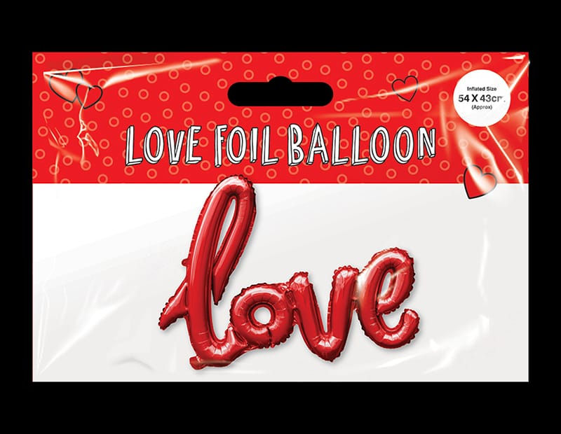 Love foil balloon
