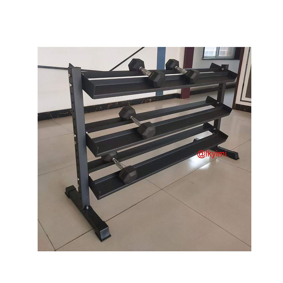 Miniatura: Ready Stock Cheaper Commercial 10 Pairs 3 Tier Dumbbell Set With Rack