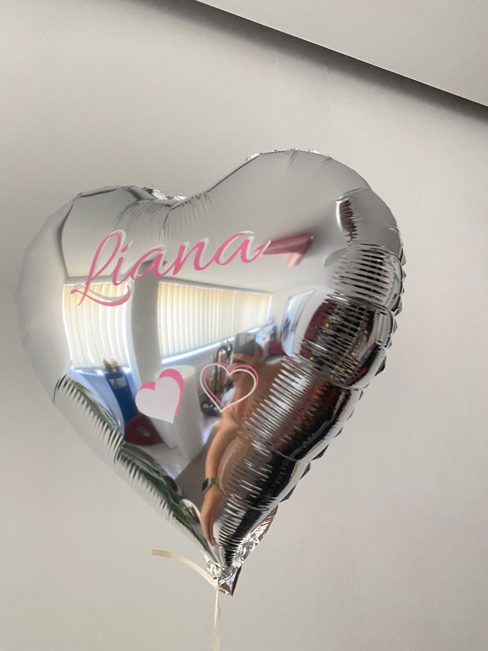 Miniaturbild: Helium Herz Luftballon mit Personaliesiering/Name
