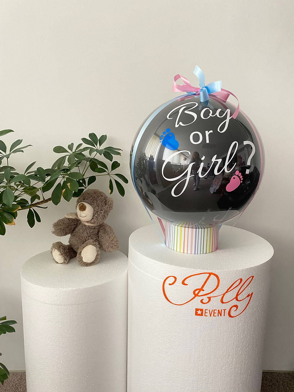 Miniaturbild: Pop-Up Überaschungsballon| Genderballon | Baby-Party a