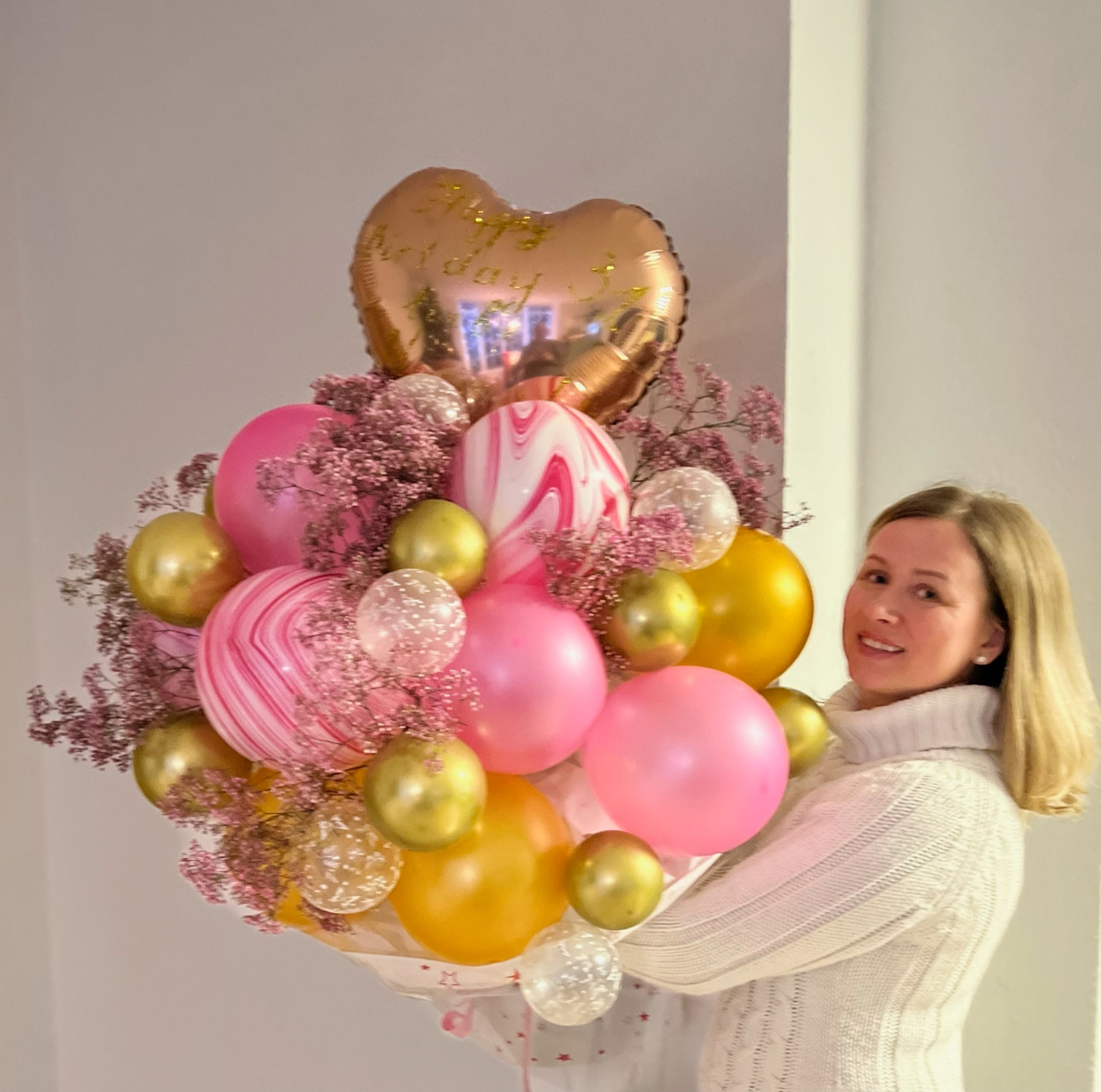 Ballon Blumen Strauß 