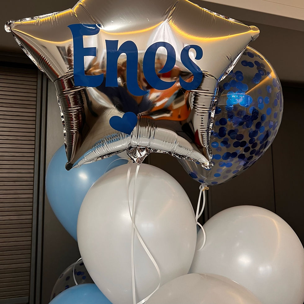 Miniaturbild: Helium Stern Luftballon mit Personaliesiering/Name