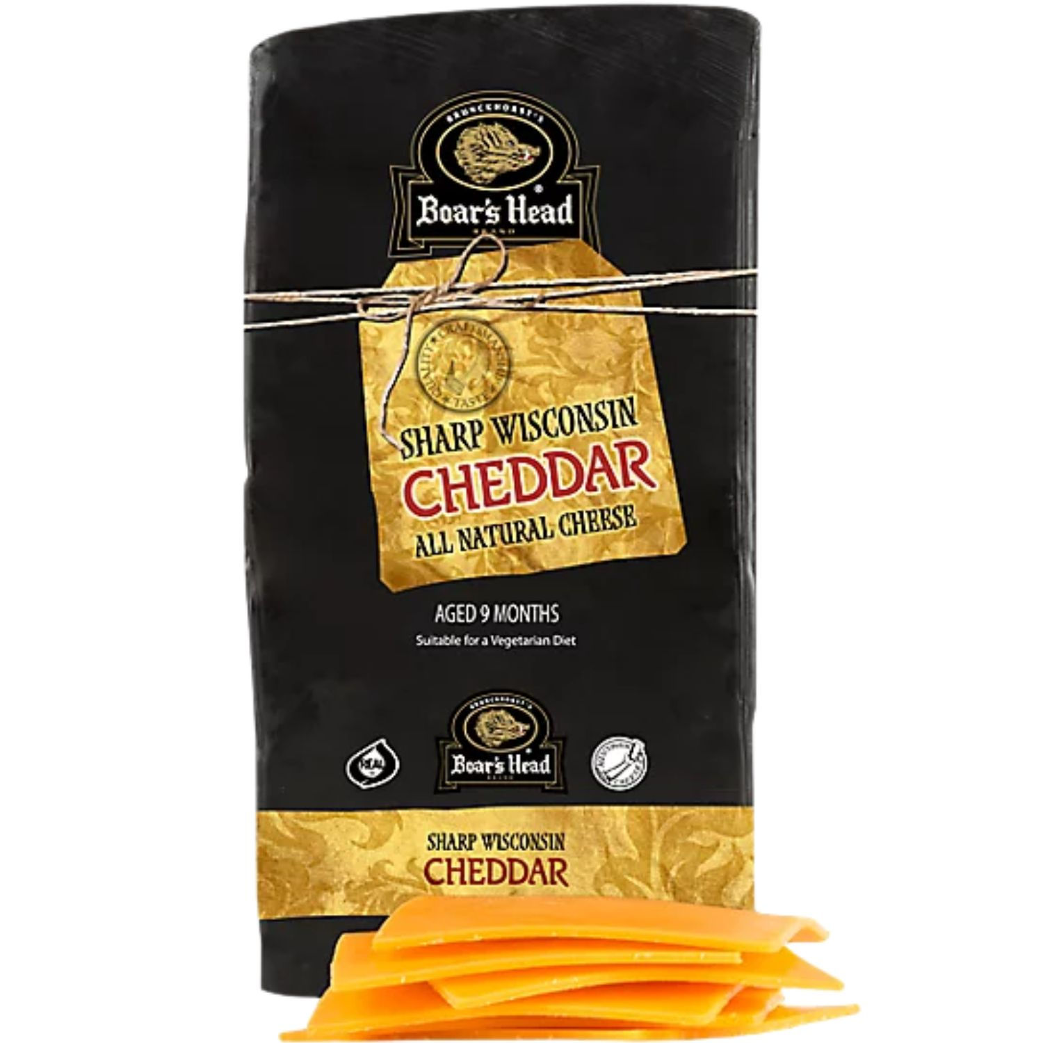 Boar's Head Black Wax Cheddar Cheese (per lb.)