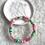 Thumbnail: Green and Pink crystal star bracelet