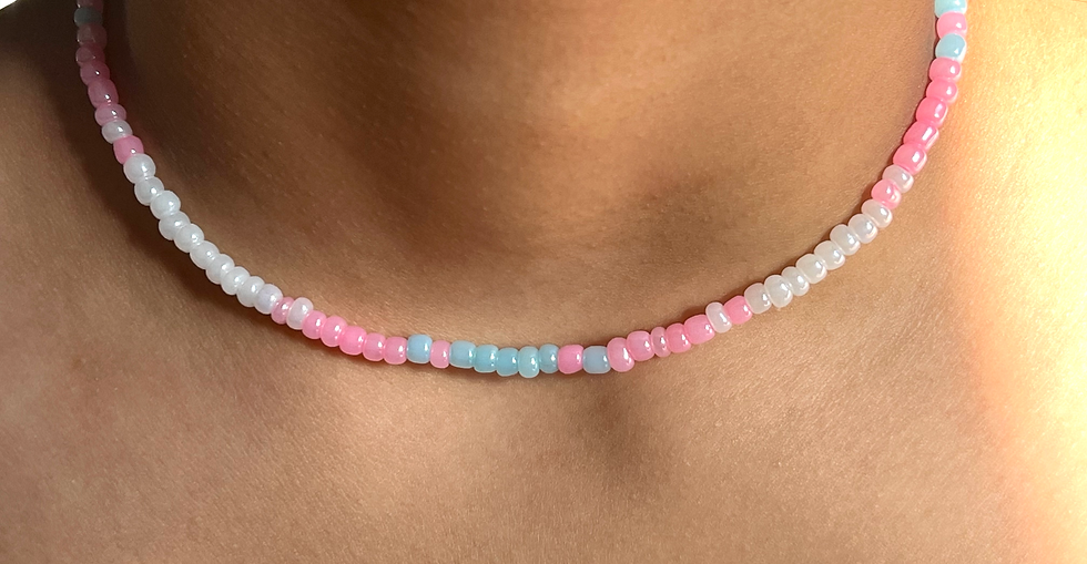 Cotten candy Necklace