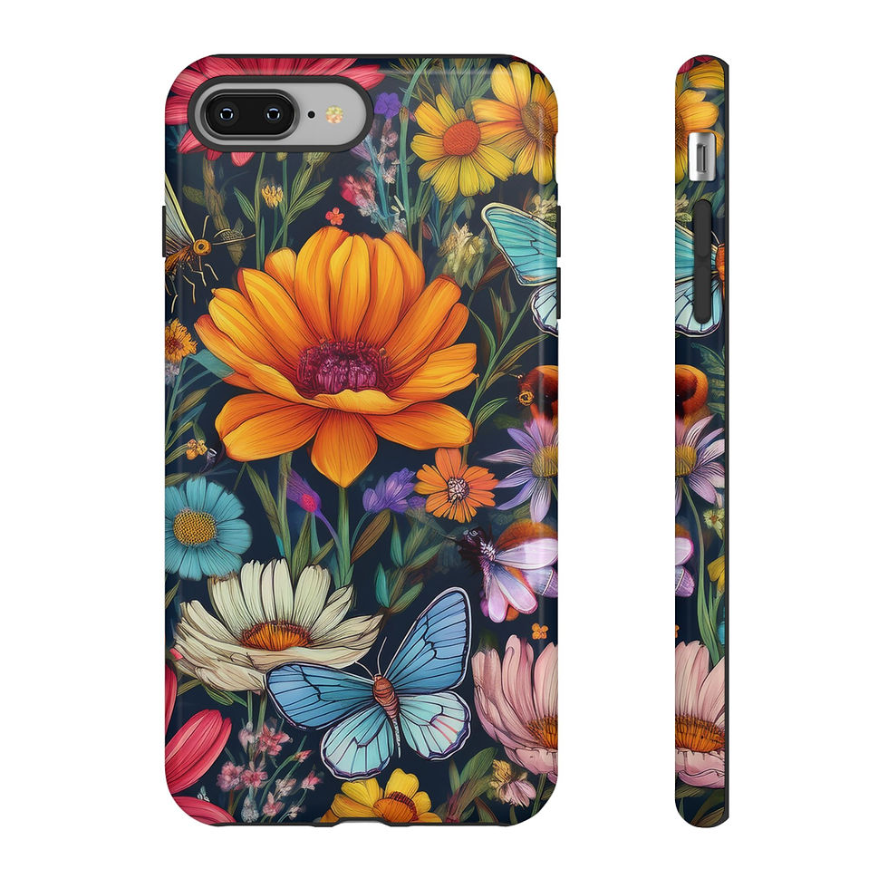 Thumbnail: Vibrant Floral Tough Phone Case, Perfect for gift for nature lovers!