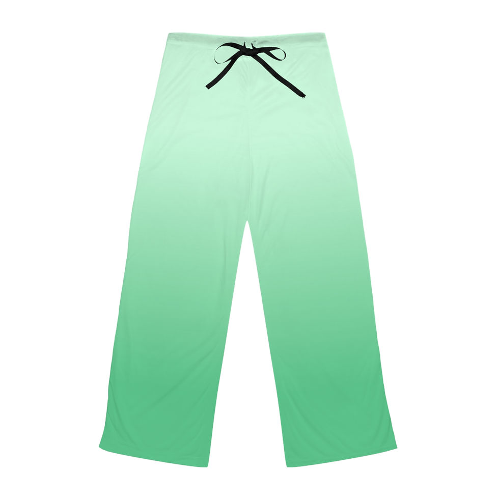 Thumbnail: Mint Ombre Women's Pajama Pants — Soft Lounge Sleepwear