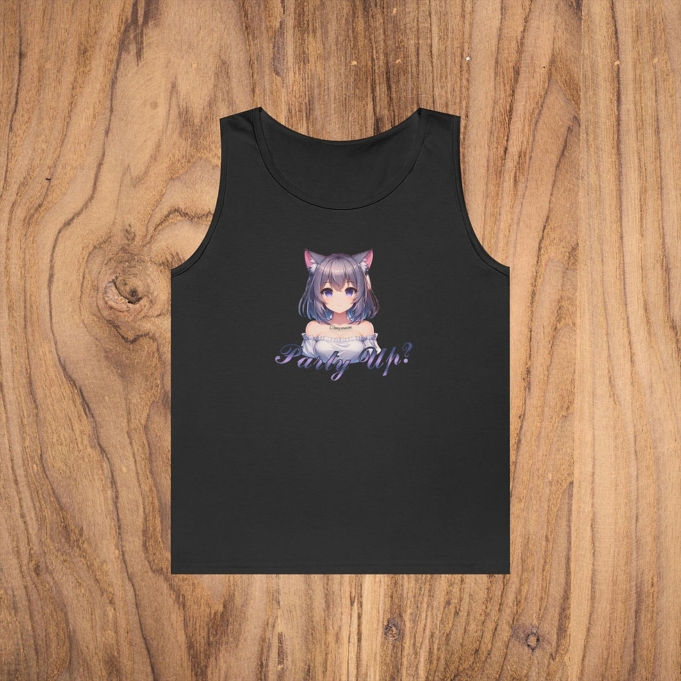 Thumbnail: Party Up Anime Girl Tank Top – Unisex Gamer Jersey Tank for Anime & Gaming Fans