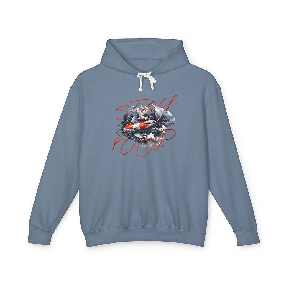 Thumbnail: Stay Focused Graphic Hoodie — Vintage Ocean Rescue Design