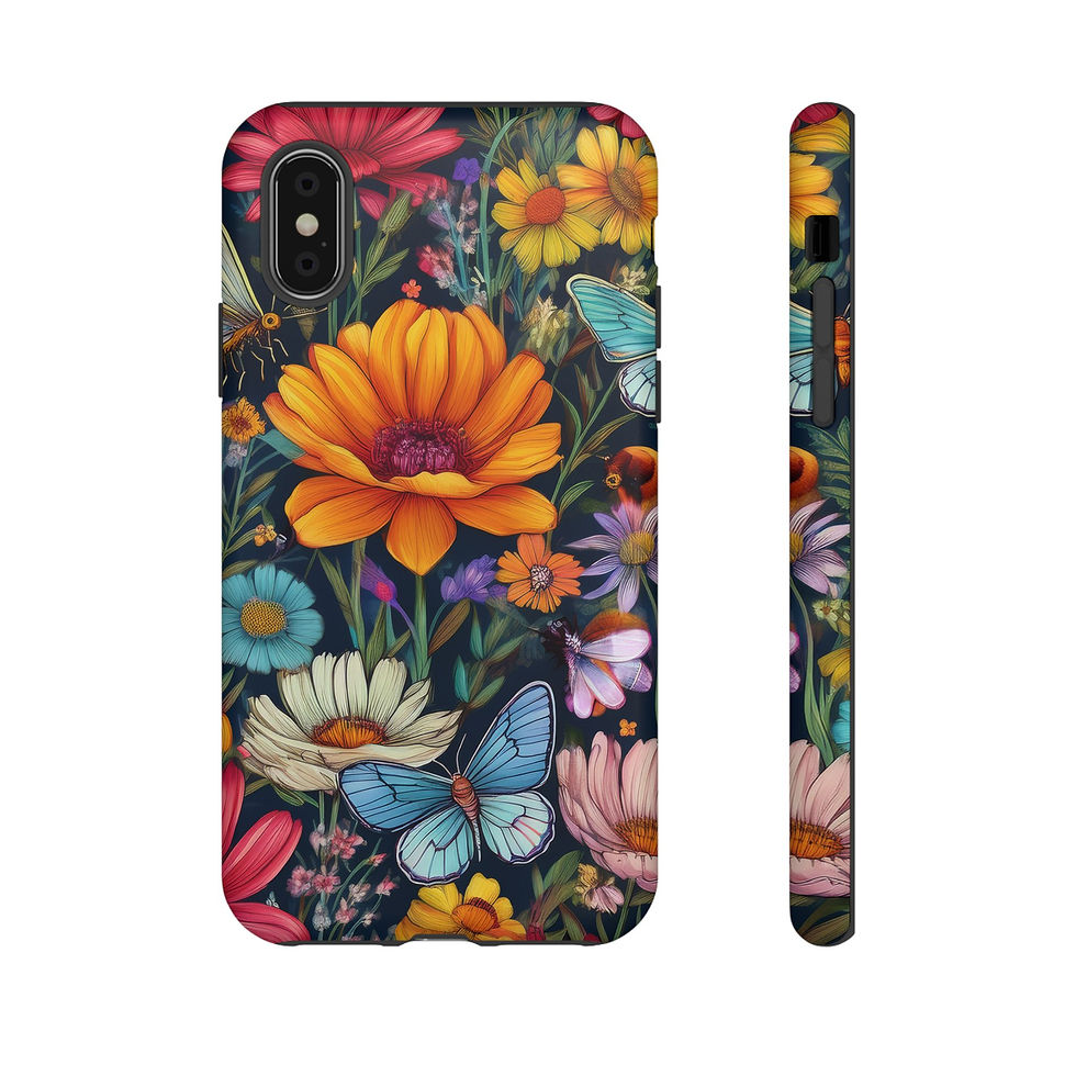 Thumbnail: Vibrant Floral Tough Phone Case, Perfect for gift for nature lovers!