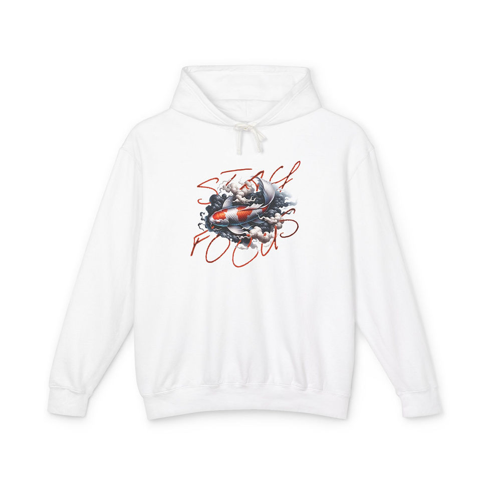 Thumbnail: Stay Focused Graphic Hoodie — Vintage Ocean Rescue Design