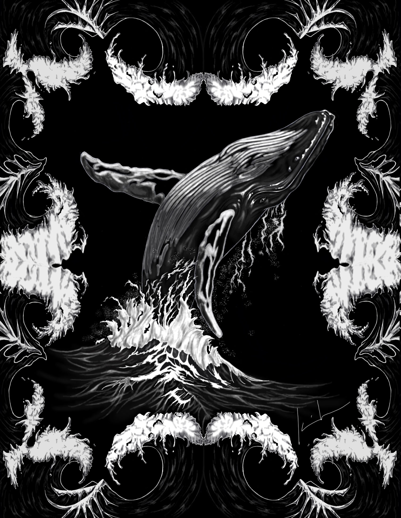 Humpback Whale Mens T-Shirt