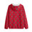 Thumbnail: RED MULTI COLOR JIT All-Over Print Unisex Pullover Jacket With Zipper Closure