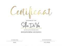 Certificaat By Silk