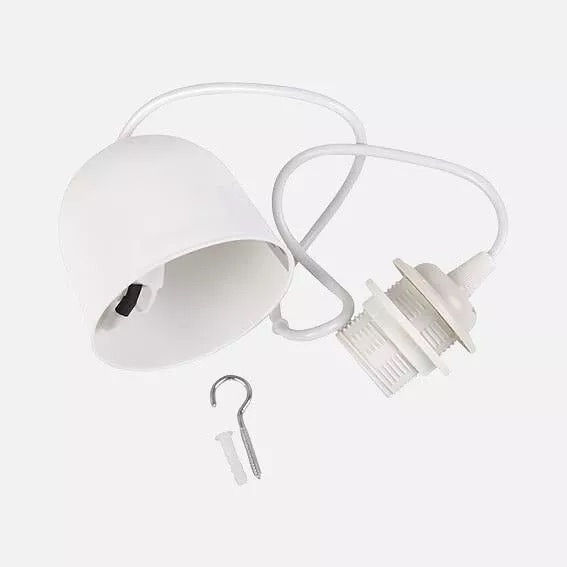 Lampen-Elektroanschluss-weiss