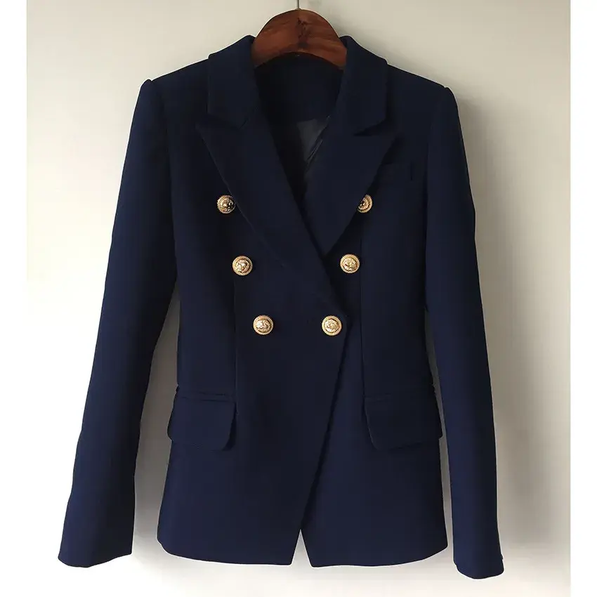 Thumbnail: Green Blue Yellow Black White Blazer Women Office Formal  Blazer