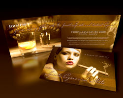 Cigar and Scotch Invite