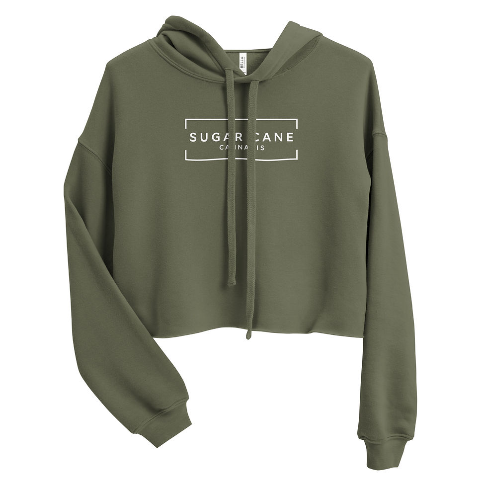 Thumbnail: Sugar Cane Cannabis Women's Crop Hoodie