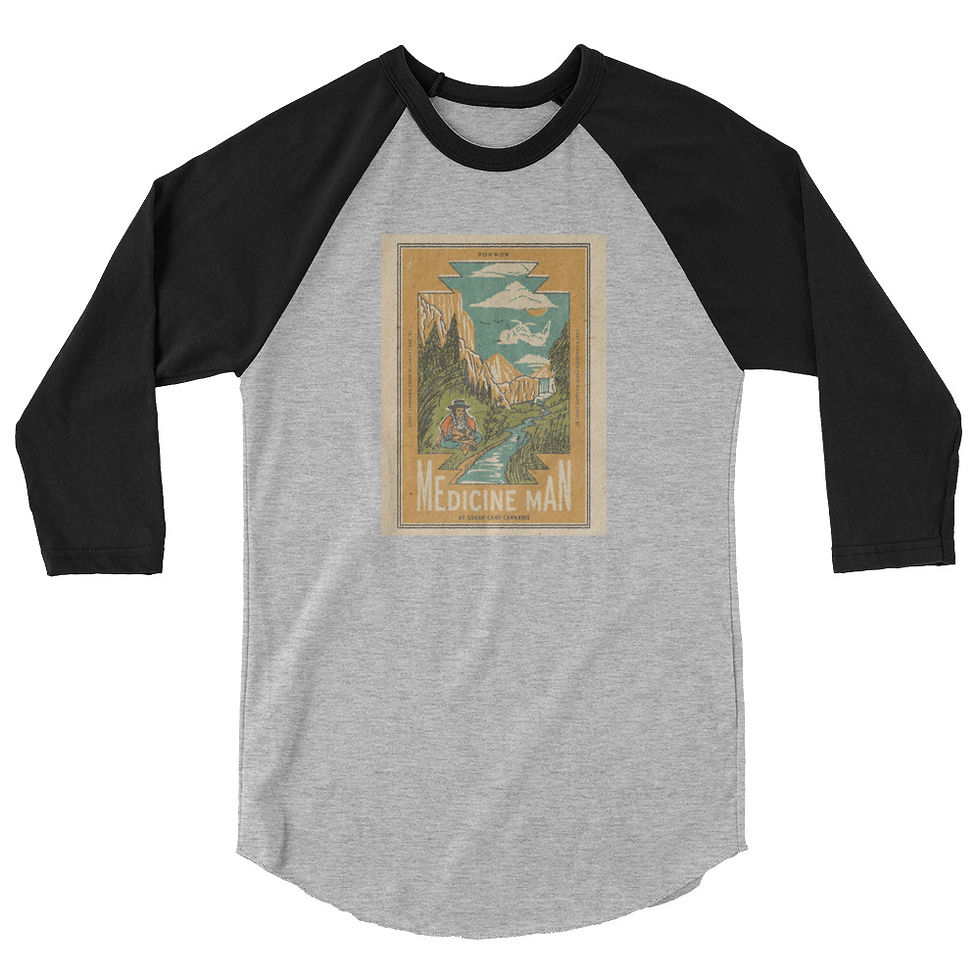 Thumbnail: Medicine Man 3/4 Sleeve Unisex Raglan Shirt