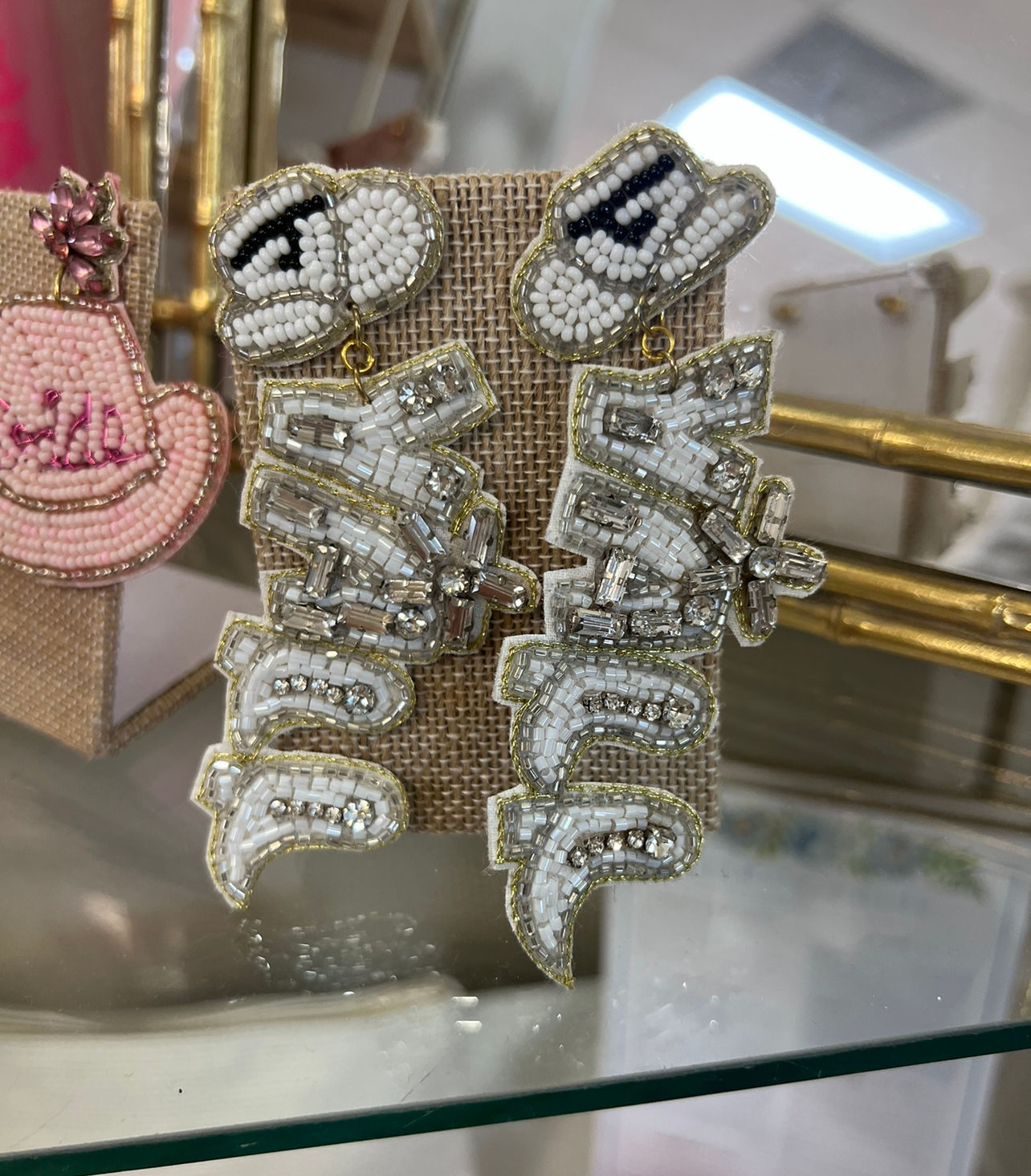 Y’all Seed Bead Earrings