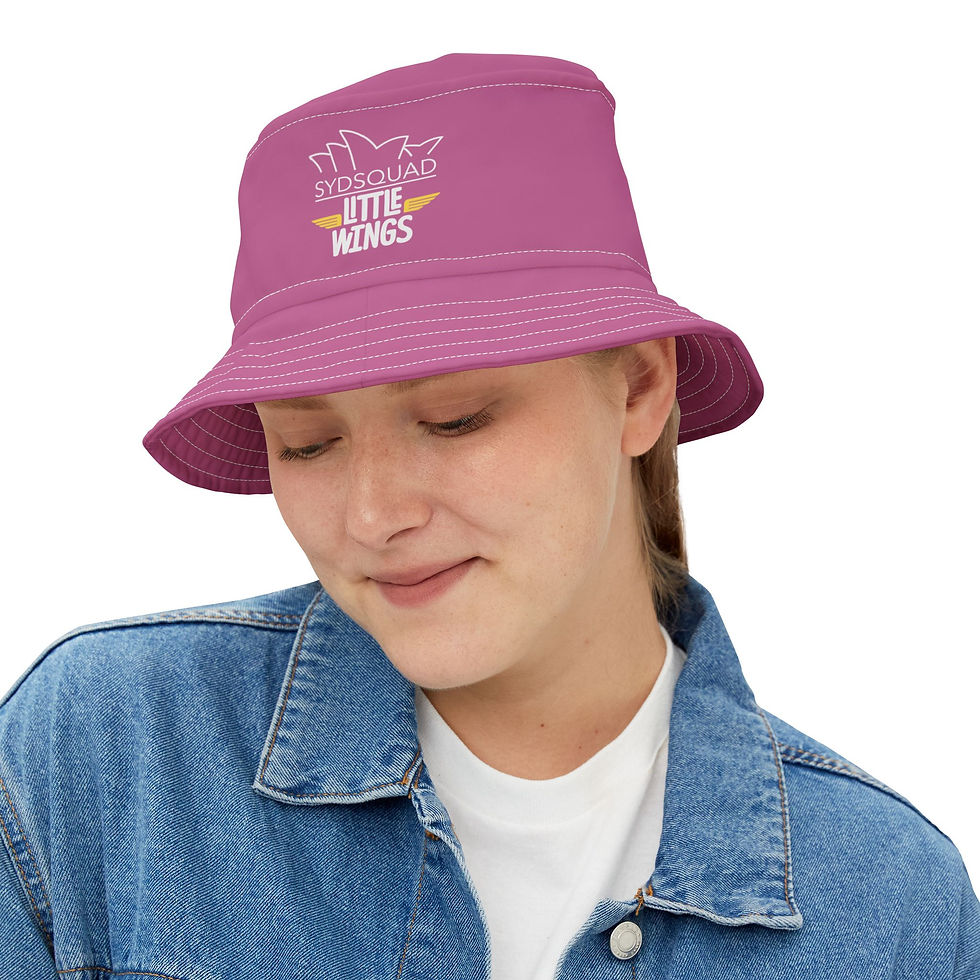 SydSquad | Little Wings Bucket Hat (PINK)