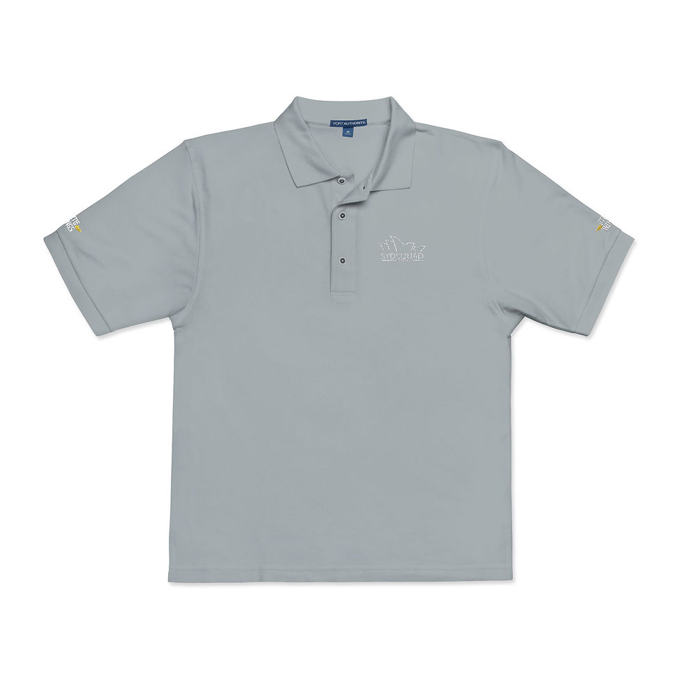 Thumbnail: SydSquad | Little Wings Unisex Polo Shirt (WHITE LOGO Embroidery)