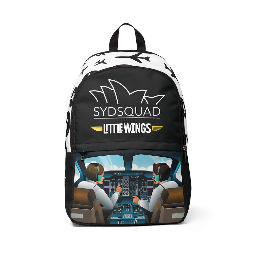SydSquad | Little Wings - (Special Cockpit Edition) Fabric Backpack