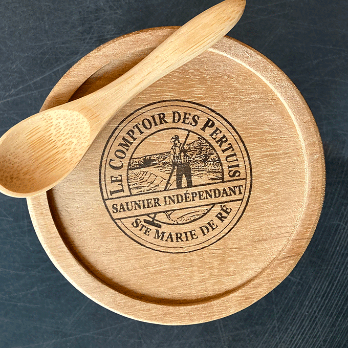Miniature : pot en verre strié gros sel 480g