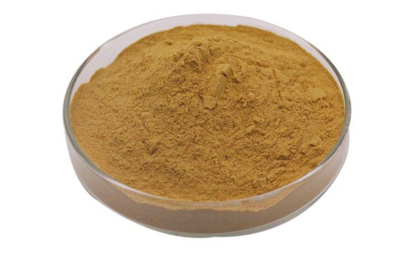 VU3 Kanna Powder Extract in a glass container with measuring scoop.