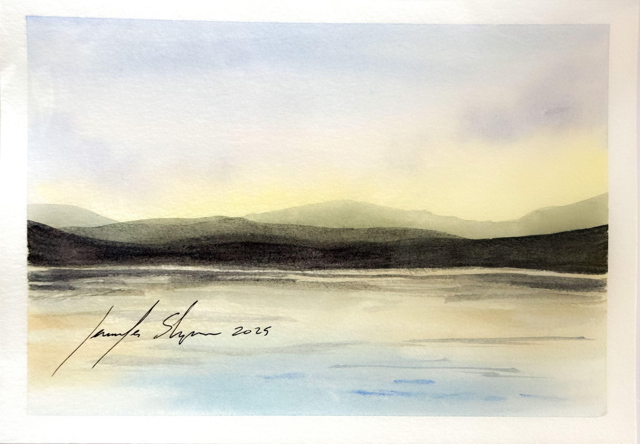 Mountain Lake 23  ·  5X7 · Original Art Card