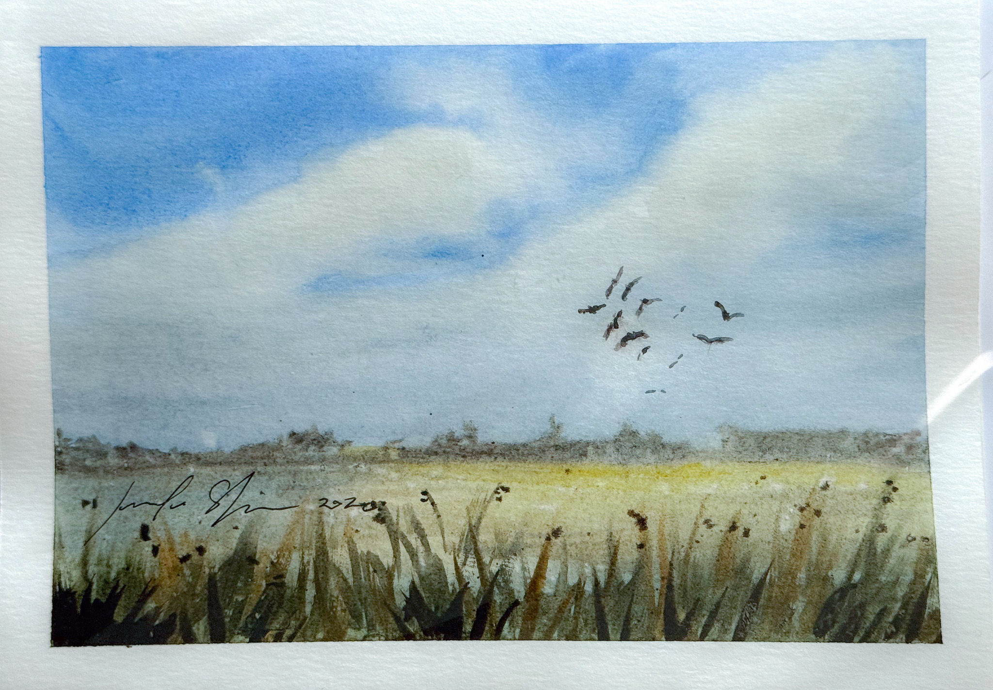 Prairie Sky 13 ·  5X7 · Original Art Card