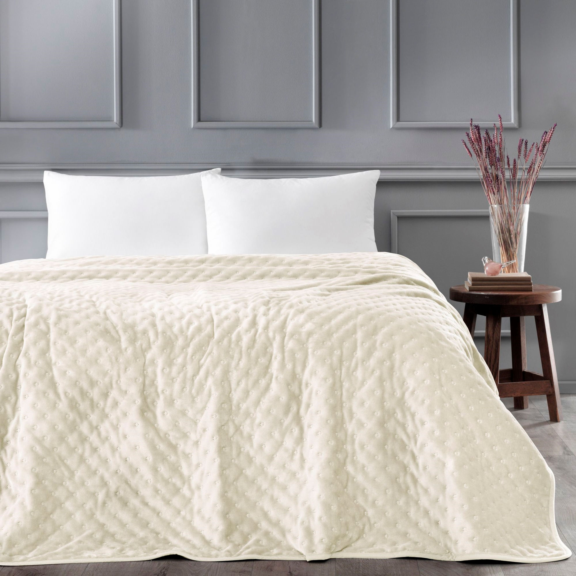 Blush Single Blanket Ecru