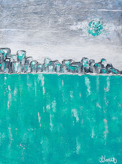 Turquoise Moon - 18X24